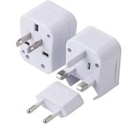 Adaptateur de Voyage - Adaptateur Prise Courant International Universel - Embouts 3 en 1 -220V (Blanc)