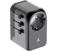 Adaptateur de Voyage ADEQWAT 65W Universel EU UK US Asie