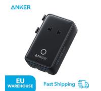 Adaptateur de voyage Anker Nano dans le monde entier, avec 4 x USB, 2 x USB C, 2 x USB A et 1 x AC, peut être utilisé dans plus de 200 pays Noir