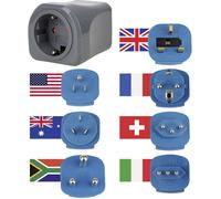 Adaptateur de voyage Brennenstuhl 1508160 jeu de 7 1508160