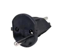 Adaptateur de voyage compact avec double couleur pour-Noir