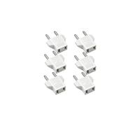 Adaptateur de voyage compact et léger, convertit les prises américaines en prises européennes pour une utilisation sûre et fiable en France, en
