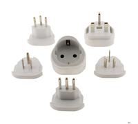 Zenitech Adaptateur de Voyage encastrable 2 Prises