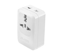 Adaptateur de Voyage États-Unis Japon Chine USB et USB C 15W Akashi Blanc