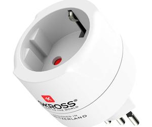 Adaptateur de Voyage Europe vers Suisse / Italie / Brésil 16A Blanc