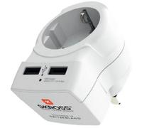 Adaptateur de Voyage Europe vers UK 2 USB SKROSS 1.500280 100V-1500W/250V-3750W
