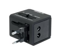 Adaptateur de voyage - MOBILIS - Worldwide Travel Adaptor - 2 ports USB - Compatible EU/UK/US/AU - 100-240V