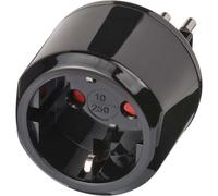 Adaptateur de Voyage pour Prise Italie 10A Noir