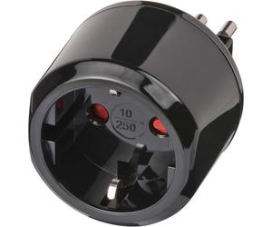 Adaptateur de Voyage pour Prise Italie 10A Noir
