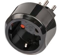 Adaptateur de Voyage Prise Europe vers Suisse IP20 16A Noir