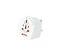 Adaptateur de Voyage Prise Mondiale vers Royaume-Uni 12A Blanc