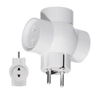 Adaptateur De Voyage Prise Multi-Conversion - Compatible avec l'europe, l'Allemagne Et La Russie, Prise D'extension De Prisee Secteur À 3 Prises, Convertisseur De Puissance pour Les Voyages