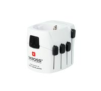 Adaptateur De Voyage SKROSS: Du Monde À L'Europe 250V 7A, Blanc, AU/CN/UK/US/IT