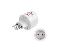 Adaptateur de voyage type J, L, N, 3 broches, pour Suisse, Italie et Brésil