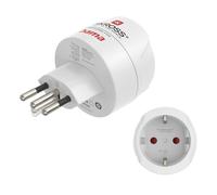 Adaptateur de voyage type J, L, N, 3 broches, pour Suisse, Italie et Brésil