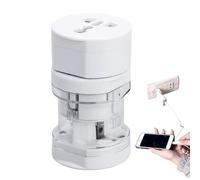 Adaptateur De Voyage Universel | Adaptateur De Prises Murales avec Ports De Charge | Prise de Conversion Multi-Ports à Chargement Rapide, Accessoires de Voyage pour Navires de Croisière, Sac à Dos et