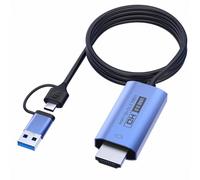 Adaptateur de voyage universel avec USB 3.0 et Type-C, compatible avec la France, l'Irlande et l'Europe ; convertisseur 220 V vers 110 V pour une