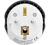 Adaptateur de voyage universel Bluestar en blanc Prise UE type E 16A