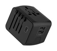 Adaptateur de Voyage Universel dans Le Monde Entier avec PD20W, 2 USB, 1 USB C et Prise AC, Adaptateur International, Travel Mate, pour l'Allemagne, Les États-Unis, l'Angleterre, la