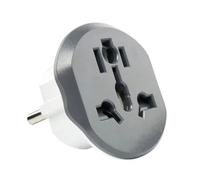 Adaptateur de voyage universel - Prise mondiale UK EU US AU 250V 16A - Adaptateur compact avec protection contre les surtensions et les surcharges - États-Unis Canada Europe Australie Asie