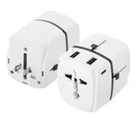 Adaptateur de Voyage USA Europe UK Australie 2x USB 2x USB C 20W Akashi Blanc Blanc