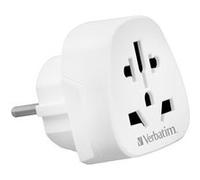 Verbatim Adaptateur de voyage WTEU-02 – Prises A,B,C,G,I,J,L,N,E,F – 100–250 V 10 A – Europe