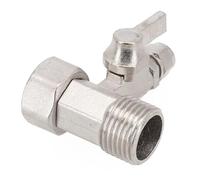 Adaptateur d'eau d'alimentation RO 1/2 "à 1/4", avec robinet à bille d'arrêt, alimentation du robinet, osmose inverse, Tee B, Tube d'eau froide et chaude