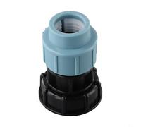 Adaptateur d'eau IBC avec sortie droite pour tuyaux en polyéthylène de 20 mm, 25 mm, 32 mm, prenant en charge la gestion du débit dans l'agriculture (sortie droite 32 mm)