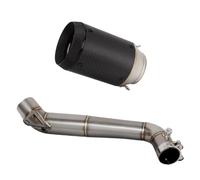 Adaptateur D'échappement Sport Pour Moto, Silencieux Central Pour CBR1000RR 2008-2016 Silencieux Embout De Tuyau(Black-A)