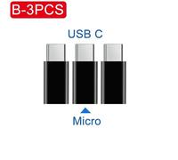 Adaptateur D'éclairage Ios Femelle Vers Mâle De Type C,Convertisseur De Données Et De Charge Pour Iphone 15 14 13 12,Connecteur Micro Usb Otg,6,1 Pièces - Type B-3pcs