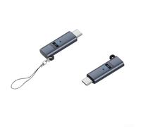 Adaptateur d'écran de type C, 4K @ 60 Hz, factice DDC EDID pour émulation sans tête, construction en alliage d'aluminium avec voyant lumineux bleu pour l'installation du serveur (gris foncé)