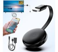 Adaptateur d'écran HDMI sans Fil 4K, 5G HDMI sans Fil, extendeur vidéo/Audio Depuis Android/iOS/Windows/MacOS/Ordinateur Portable vers TV/Moniteur/projecteur, Prend en Charge Airplay DLNA Miracast