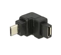 Adaptateur DeLOCK 65669 USB 2.0 Micro-B Mâle / USB 2.0 Micro-B Femelle Contacts Or Noir 24x21x13mm Conditionnement Sachet