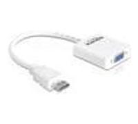 DeLock Adaptateur HDMI Type A mâle vers VGA (D-Sub15) femelle blanc AC000187