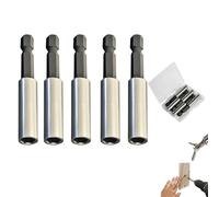 Adaptateur d'embouts à Impact avec Verrouillage Rapide - 5 pièces, magnétique, en Acier chromé-Vanadium, Compatible perceuse, visseuse et Tournevis sans Fil