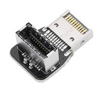 Adaptateur D'en-tête Avant Type-E - Connecteur coudé à 90 Degrés Peu Encombrant pour USB3.1 10G, USB3.2 20G - Convient aux PC de Jeu - 1 unité