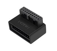 Adaptateur D'en-tête De Carte Mère Ordinateur USB 3.0 19P / 20p 90 Degrés L Convertisseur De Bureau À Angle Droit