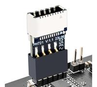 Adaptateur d'en-tête USB 2.0 pour châssis de carte mère de type C, extension femelle de type E | Convertisseur de USB C haute vitesse pour boîtier PC, , connexion système interne