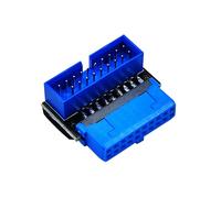 Adaptateur D'En-TêTe USB USB3.2 GEN1 19Pin/20Pin Prise 90 DegréS Convertisseur de Coude de Direction Bricolage Carte MèRe de Bureau A