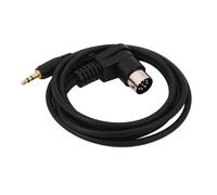 Adaptateur d'entrée auxiliaire 3,5 mm pour voiture, câble audio mini jack AUX 8 broches M-BUS, câble changeur de CD pour prise dorée