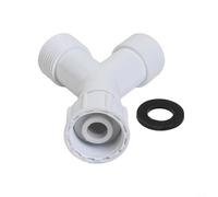 Adaptateur d'entrée d'eau en forme de Y pour machine à laver et lave-vaisselle Double séparateur de tuyau avec joint en caoutchouc anti-fuite