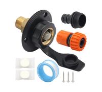 Adaptateur d'entrée d'eau en laiton avec joint en silicone anti-fuite et coque en ABS résistant aux chocs pour remorques de voyage de remplacement