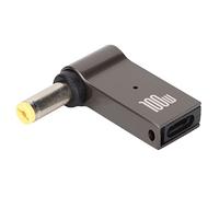 Adaptateur D'entrée Femelle de Type C vers DC, Convertisseur de Charge PD Portable 100W pour Ordinateurs Portables, Port de Charge 5.5x1.7mm, Alliage D'aluminium