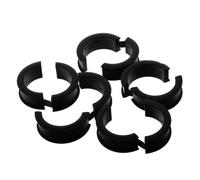 Adaptateur d'Entretoise de Potence de Guidon en Silicone 5 pièces Vtt noir | Joint Antidérapant, Léger et Portable, pour Réglages Rapides, Vélos Tout Terrain et Hybrides