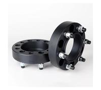 Adaptateur d'entretoise de roue 6x139.7 106mm 2 pièces 6 cosses pour Toyota pour 4runner FJ/Land pour cruiser Tundra LC100 pour hilux Fortuner entretoises de jantes en alliage(2PCS 35mm Black)