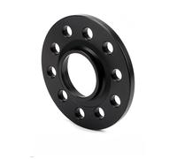 Adaptateur d'entretoise de roue PCD 5x112 CB 66.5mm, 2 pièces, 10/12/15/20mm, 5 cosses, combinaison pour benz et pour Audi, voiture universelle entretoises de jantes en alliage(2PCS 20mm Black)