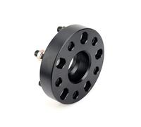 Adaptateur d'entretoises de roue de voiture 2Pieces 25/30/35/40/50/60mm Wheel Spacer Adapter 5 Lug Suit For Land Rover Defender Discovery PCD 5x165.1 CB 113.1mm M16xP1.5(25mm Black)