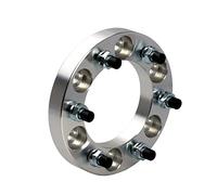 Adaptateur d'espacement de roue en aluminium forgé, 2 pièces 30/35/38/50mm PCD 6x139.7 CB 100mm, 6 cosses Compatible Pour voiture universelle M12XP1.25(2PCS 38mm Silver)