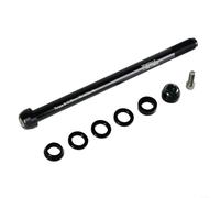 Adaptateur d'essieu traversant usiné CNC pour vélo d'intérieur | Alliage d'aluminium léger, pas de filetage P1,5, convient aux moyeux de 12 mm, entraînement intérieur sûr