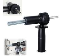 Adaptateur détartreur d'aiguille électrique à tige SDS - Extracteur de rouille à 18 aiguilles pour perçage et préparation du béton - Acier trempé